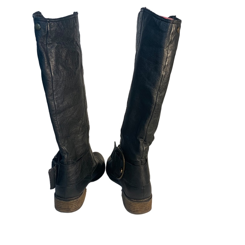Madden Girl Black Heeled Boots - Picture 3 of 7